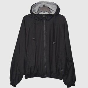 LANDWAY‎ Wind-Resistant Hooded Jacket Mens Small Lined Full Zip Pockets Bomber